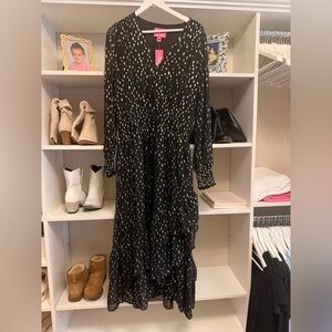Lilly Pulitzer Black and White Long Sleeve Dress
